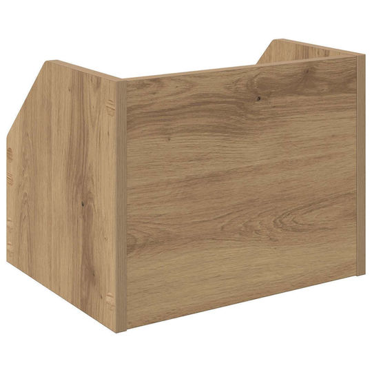 vidaXL Vinyl Album Box 2 pcs Artisan Oak 38 x 30 x 29 cm