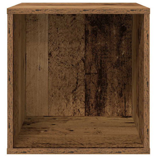 vidaXL Vinyl Record Album Box 2 Pcs Oak Wood 37 x 36,5 x 38 cm