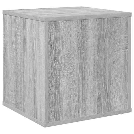 vidaXL Vinyl Record Album Box 2 pcs Grey Sonoma 37 x 36,5 x 38 cm