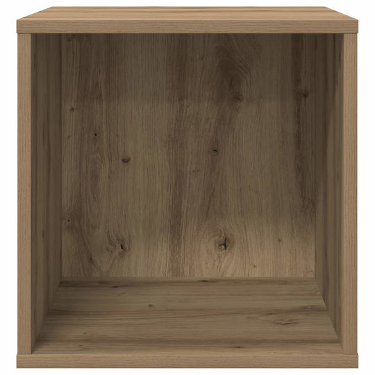 vidaXL Vinyl Record Album Box Artisan Oak 37 x 36.5 x 38 cm