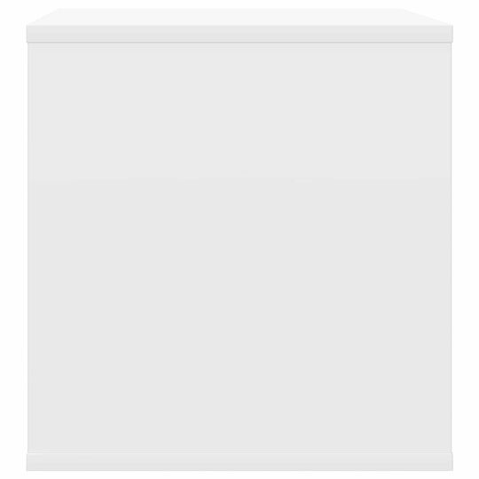 vidaXL Vinyl Record Album Box 2 pcs White 37 x 36.5 x 38 cm