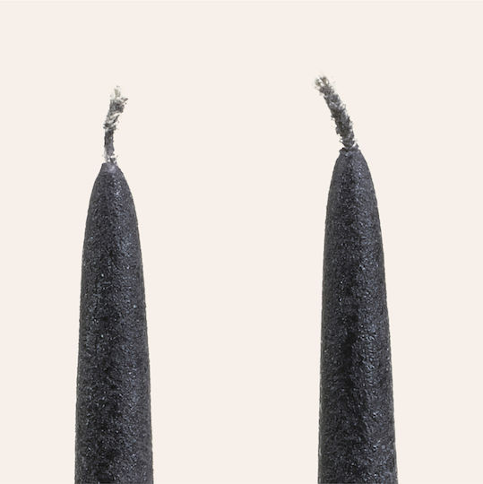 SteweHome Lumânare Decorativă Gri 2.2x30cm 2 Bucăți
