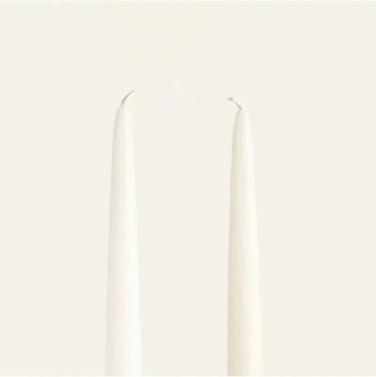 SteweHome Decorative Grey Taper Candle 30cm 2 Pieces