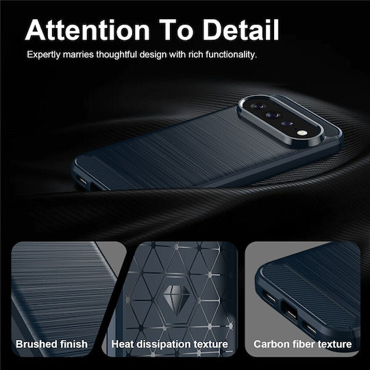 Case Google Pixel 11 Pixel 11 Pro Techsuit Carbon Silicone Blue