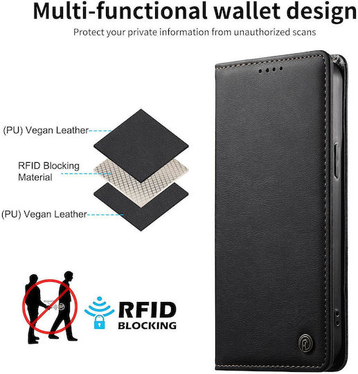 Motorola Edge 70 Fusion 5g Case Dierfeng Leather Wallet Black