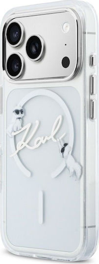 Karl Lagerfeld Script Logo Magsafe Case Iphone 18 Pro Max 17 Pro Max Clear Klhmp18x5hkscah