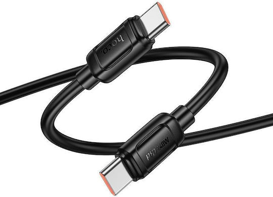 Hoco USB Typ-C Kabel Männlich - USB-C 240W Schwarz 1m X115