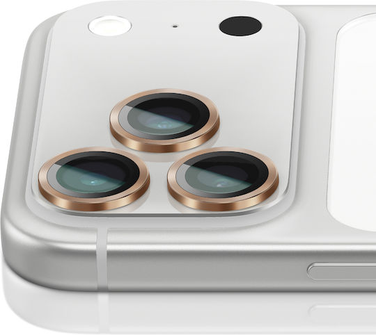 Zanaé Protecție Cameră Iphone 17 Pro 17 Pro Max Sticlă Securizată Aurie