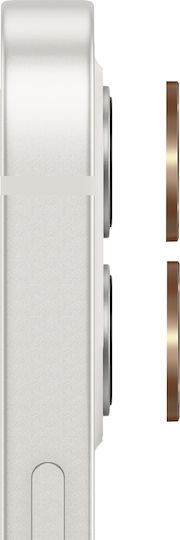 Zanaé Kameraobjektivschutz Iphone 12 Mini Gehärtetes Glas Aluminium Gold