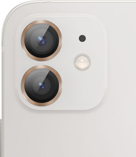 Zanaé Kameraobjektivschutz Iphone 12 Mini Gehärtetes Glas Aluminium Gold