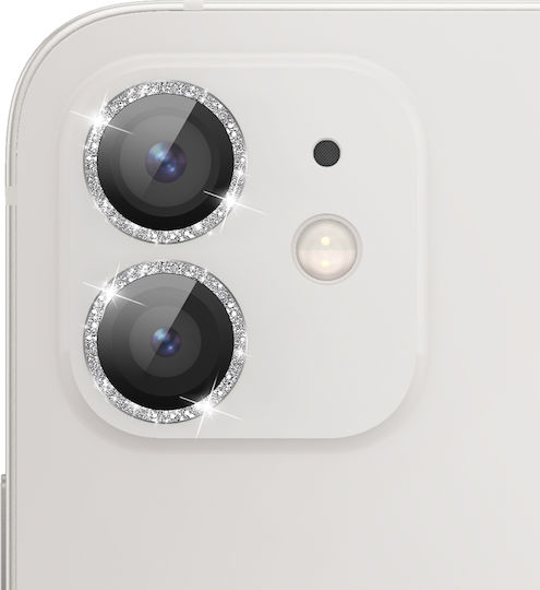 Zanaé Protecție pentru camera iPhone 12 Tempered Glass și Aluminiu Argintiu