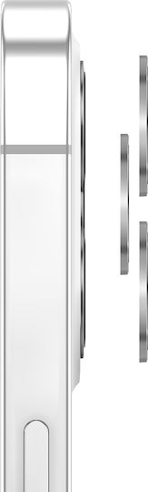Zanaé Протектор за камера на iPhone 12 Pro Закалено стъкло Алуминий Сребрист