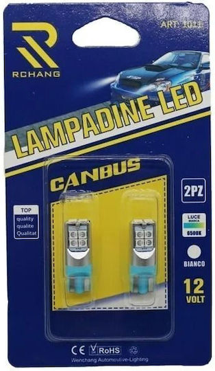 Rchang Lămpă Auto T10 Canbus LED 6500K Alb Rece 12V