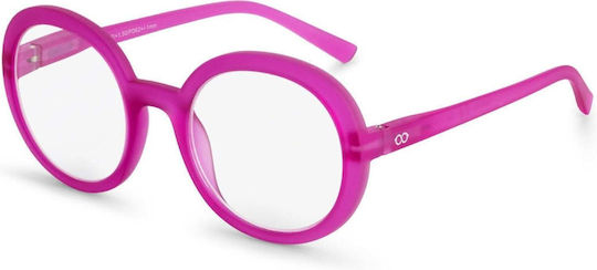 Looplabb Damen Lesebrillen +3.00 in Rosa Farbe