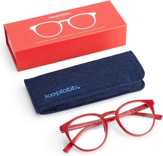 Looplabb Oчила за четене +3.00 в червен цвят