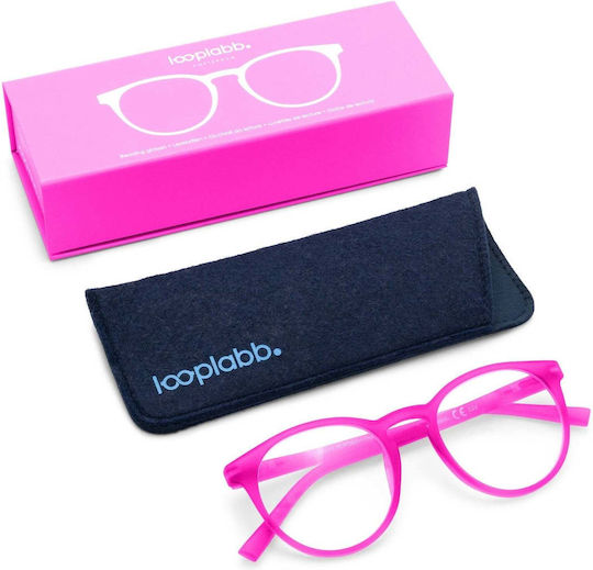 Looplabb Lesebrillen +3.00 in Rosa Farbe