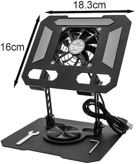 Andowl Стойка за Tablet Клетъчен телефон 1 Вентилатор Q-zj268 Phone Table Stand 075042