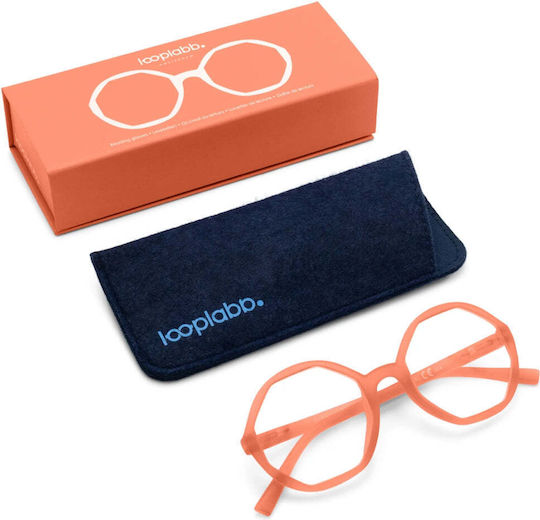 Looplabb Lesebrillen +2.00 in Orange Farbe