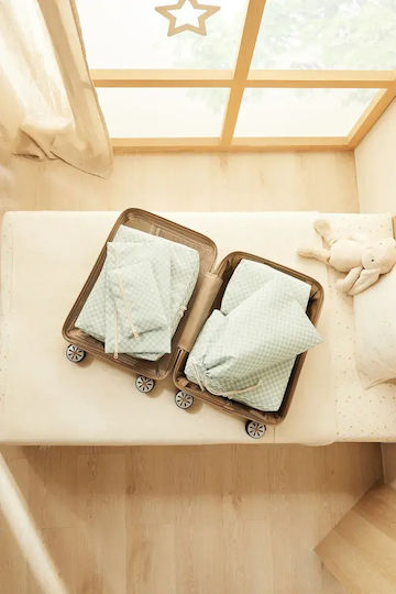 Stewehome Set Organizatori Pentru Valiză Bumbac Model Carouri Set 6 Bucăți 32x25x25 Cm