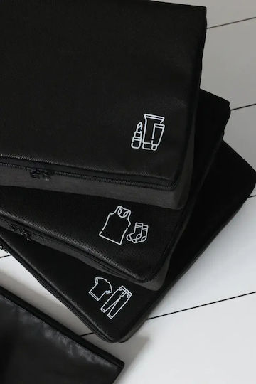 Stewehome Suitcase Storage Organizer Set Travel 6 Pieces Polyester 25x40 Cm