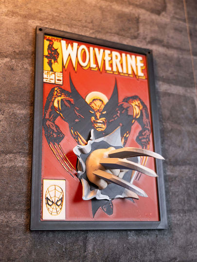 Wolverine 3d Κάδρο Fan Art