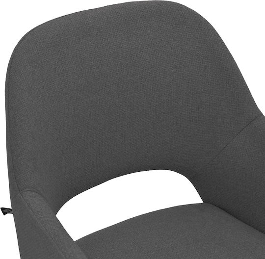 Dining Chair with Fabric Upholstery Anthracite 59x58x87cm