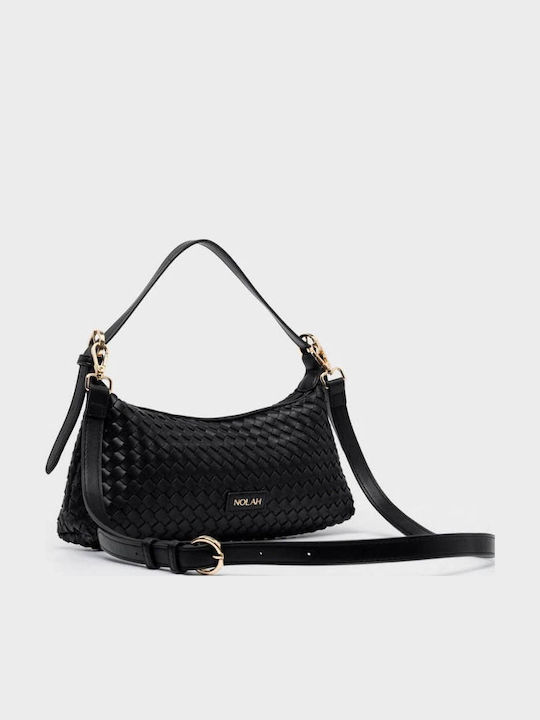 Gilda Damenhandtasche Schulter Crossbody Schwarz / Hellgold