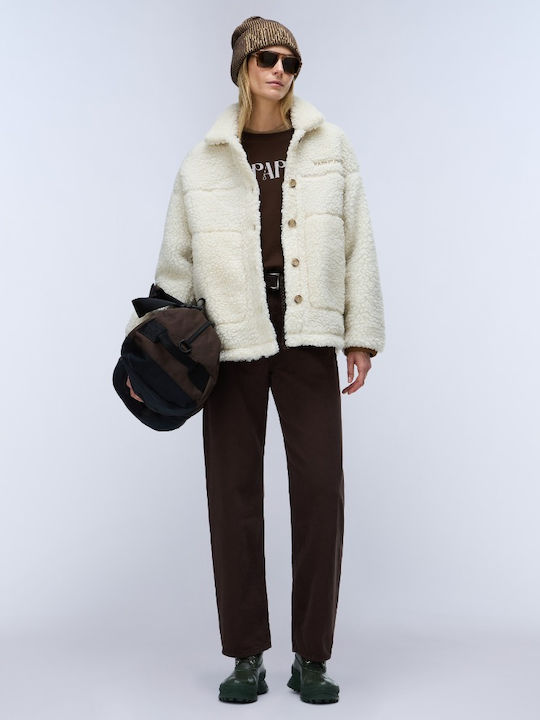 Зимна дамска флийс блуза Beige Dimity