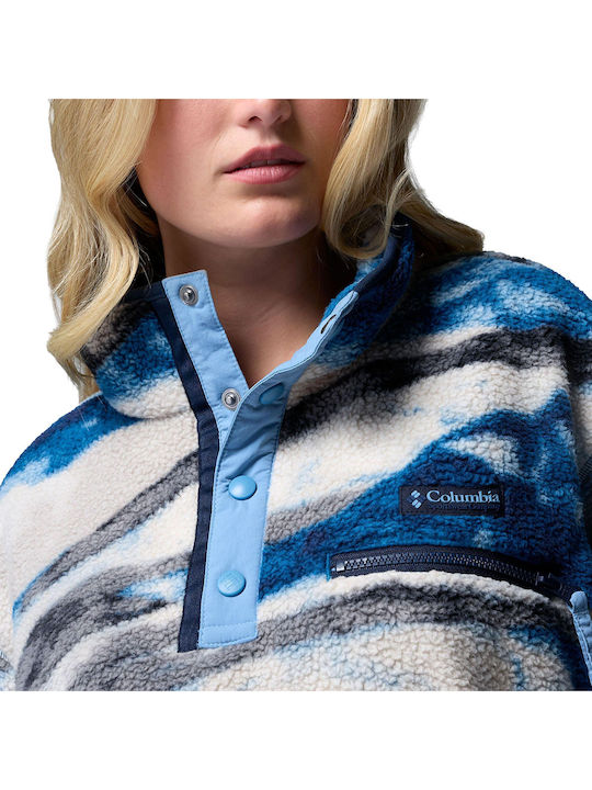 Helvetia Ii Printed Winter Women's Fleece Blouse Ecru