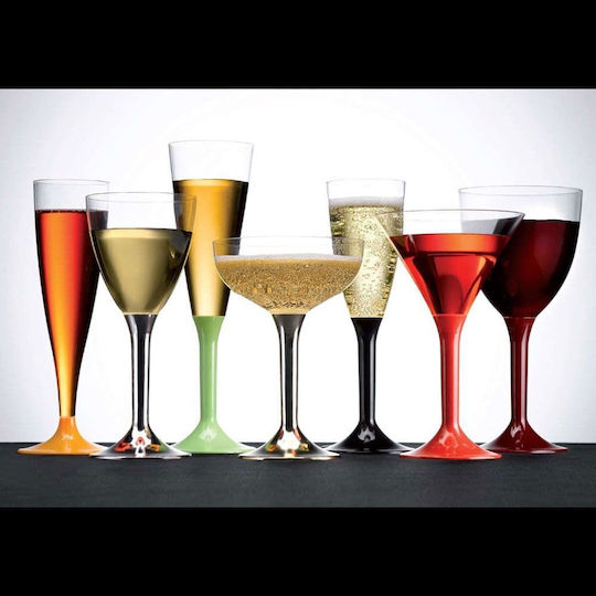 Plastic Glass Set of 20 Pieces Sommelier Ps Disposable Champagne Without Base 18cl 2774