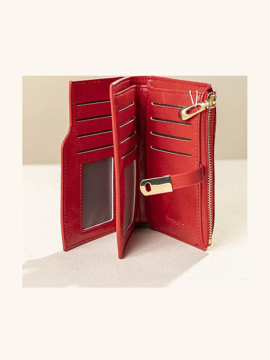 Große Damenbrieftasche Rot drops