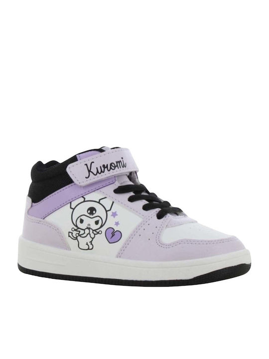Kinder Sneaker Hoch Anatomisch mit Bügel- und Schleifenverschluss Weiß
