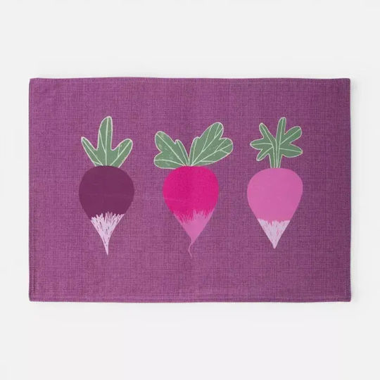 Nef-Nef Homeware Radish Tischsets Stoff Lila 48x33cm