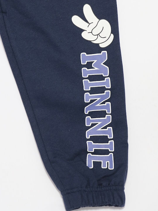 Kinder Sweatpants Set Mit Bluse Dunkelblau 2Stücke