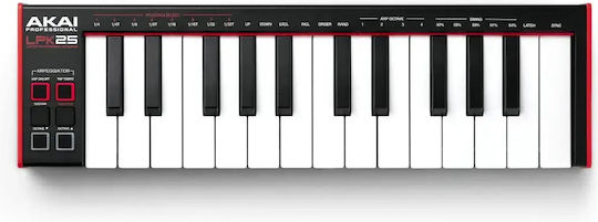 Akai Proffesional Midi Keyboard With 25 Black Keys