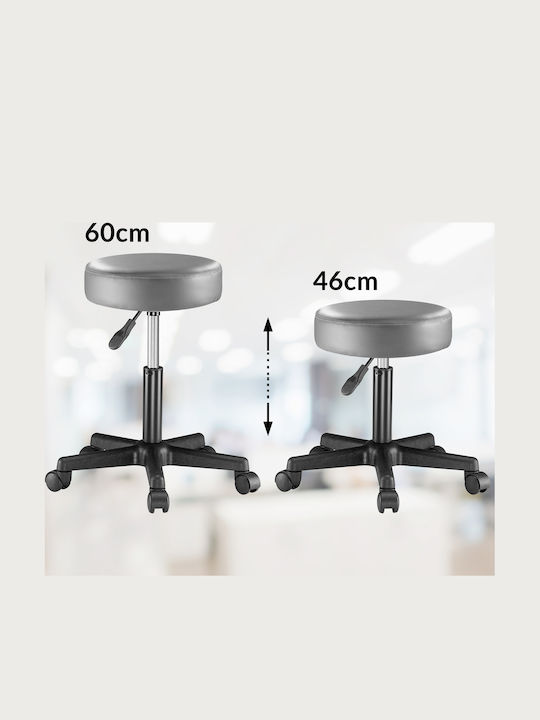 Scaun De Birou Rotund Gri 2 Buc 48x48x46cm