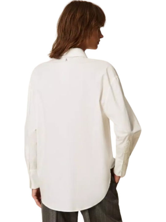 Long Sleeve Women's Shirt Off White
