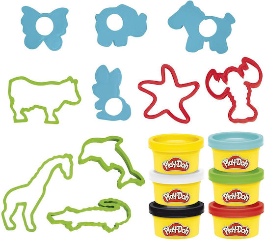 Hasbro Play-Doh Set de Aluat de modelare Plasticină cu 6 Culori pentru 3+ Ani