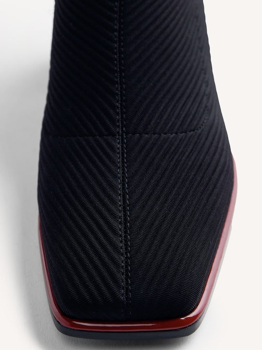 Damenstiefel mit Mittlerem Absatz Schwarz