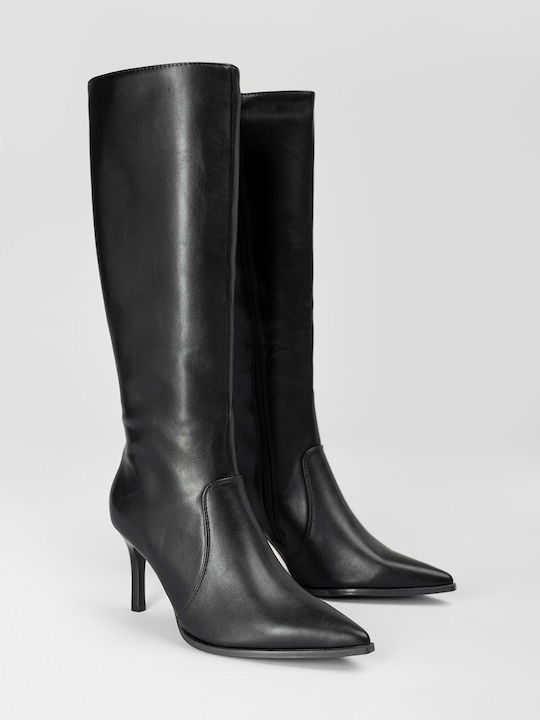 Damenstiefel mit Hochabsatz Schwarz