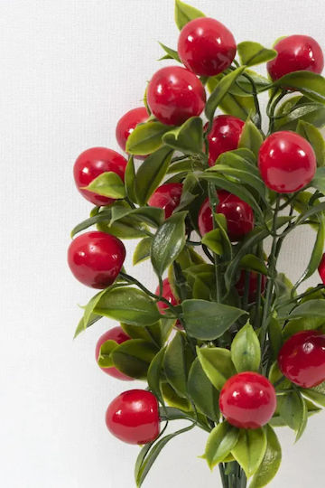 Stewehome Buchet Decorativ Artificial De Cireșe Cu 7 Ramuri