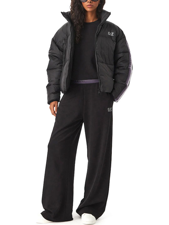 Women's Puffer Jacket for Winter Black