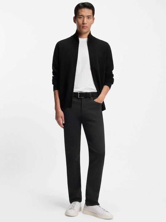 Pantaloni de blugi pentru bărbați Slim Straight Fit Negri