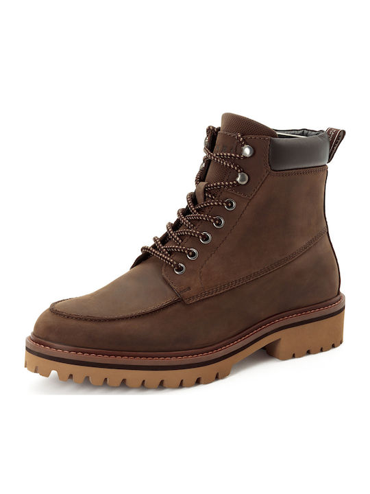 Lässige Herrenstiefel Braun Leder