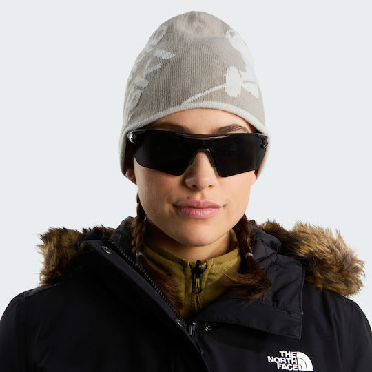 Highline Beanie Unisex Wendbarer Strickmütze in Beige