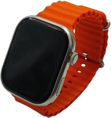 Smartwatch με Παλμογράφο (Πορτοκαλί)