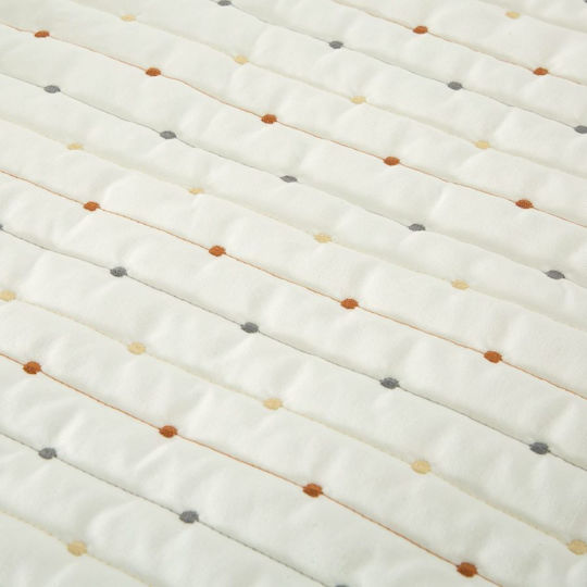 abo Βρεφικό Κουβερλί Βαμβακερό White 80x110cm