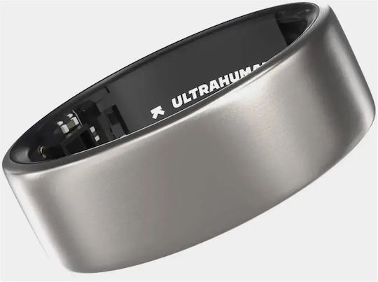 Ultrahuman Air Smart Ring 21.5mm Waterproof cu Pulgraf Raw Titanium
