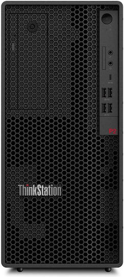 Lenovo ThinkStation P2 Tower Gen 2 Гейминг Настолен Компютър (Ultra 7-265/32GB DDR5/1TB SSD/GeForce RTX 5070/W11 Pro)