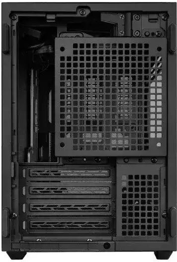 Lian Li DAN B4-mATX Micro Tower Компютърна кутия Сива Wood Edition Mesh TG Steel-Fabric Case